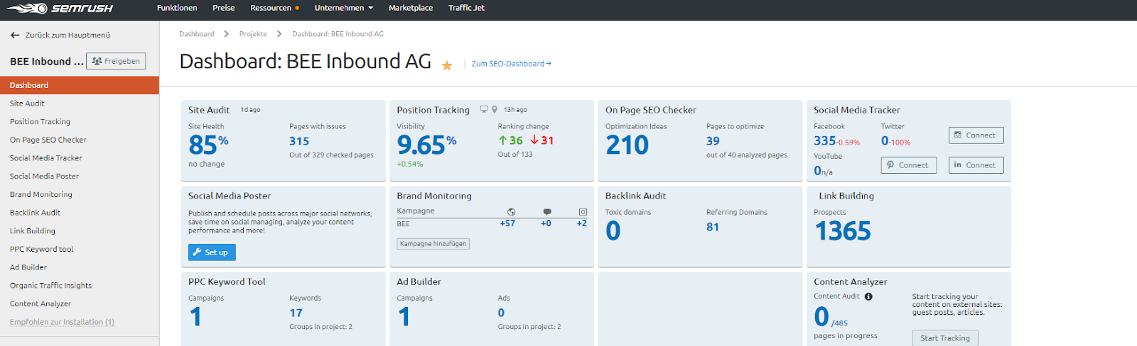 SEMrush – Kostenpflichtig