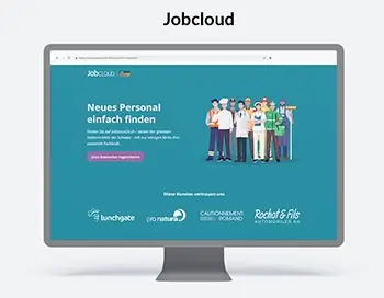 Website Desigin für JobCloud