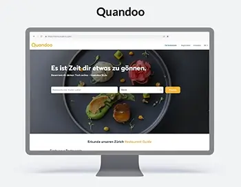 Website Desigin für Quandoo