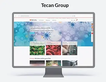 Website Desigin für Tecan